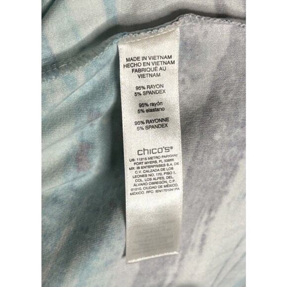 Chico’s Colorful Maxi Dress Size Small Blue Purple Beach Summer Coastal - Picture 8 of 9